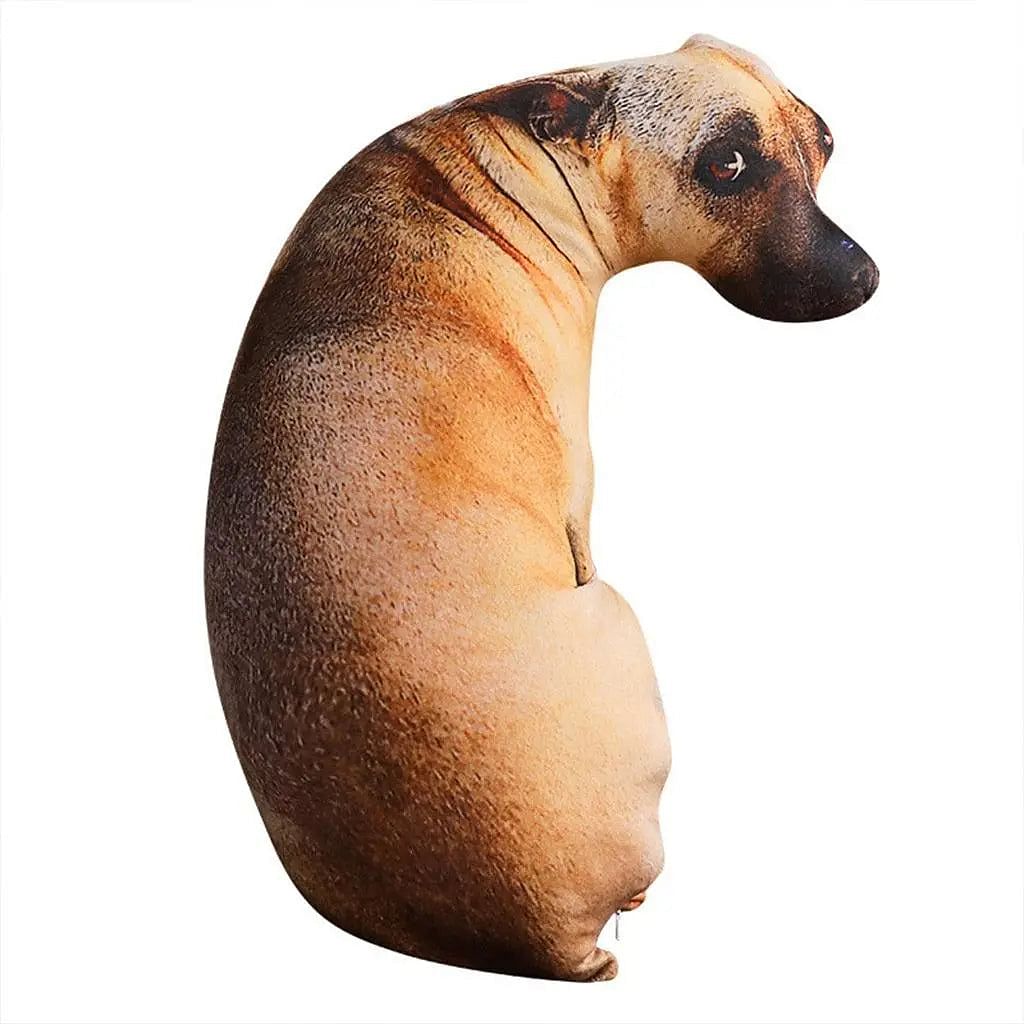 Almofada Realista de Cachorro - 3D Puppy Viralata Caramelo
