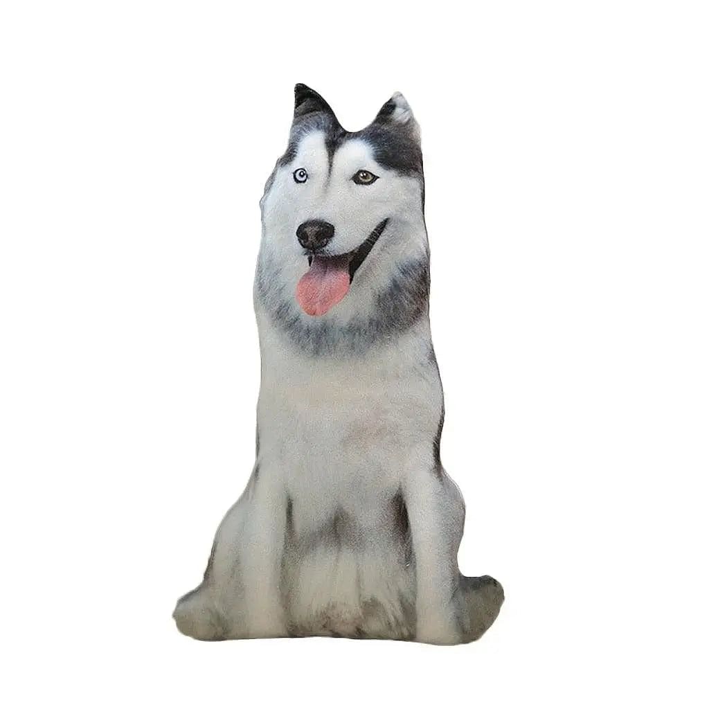 Almofada Realista de Cachorro - 3D Puppy Husky