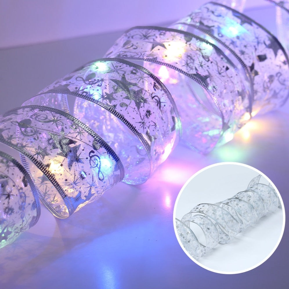 Fita de LED Decoração Natal Prata - Colorido