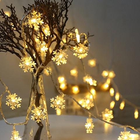 Flocos de Neve LED Decoração de Natal